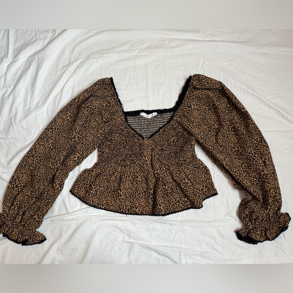Altar’d State Leopard Top - Women’s Size Medium - NWOT